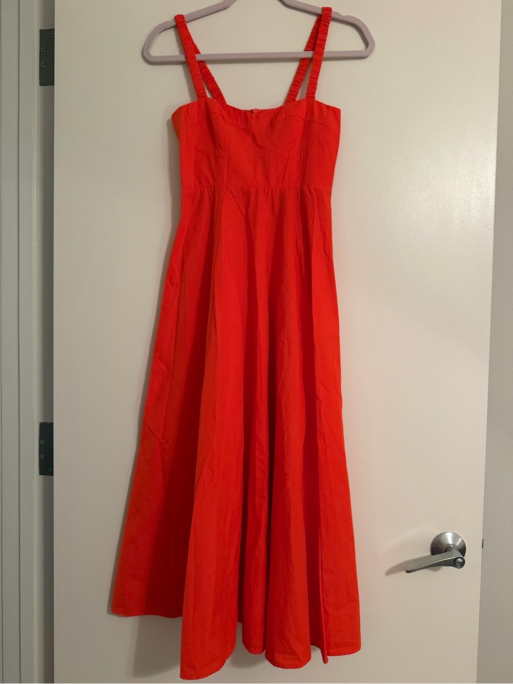 Mango Vibrant Red Sleeveless Maxi Dress